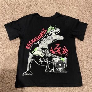 EST 1989 Boys Black Rockasaurus Crew Neck T-shirt